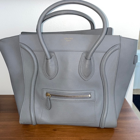 Celine Handbags - Celine micro luggage handbag in baby drummed calfskin